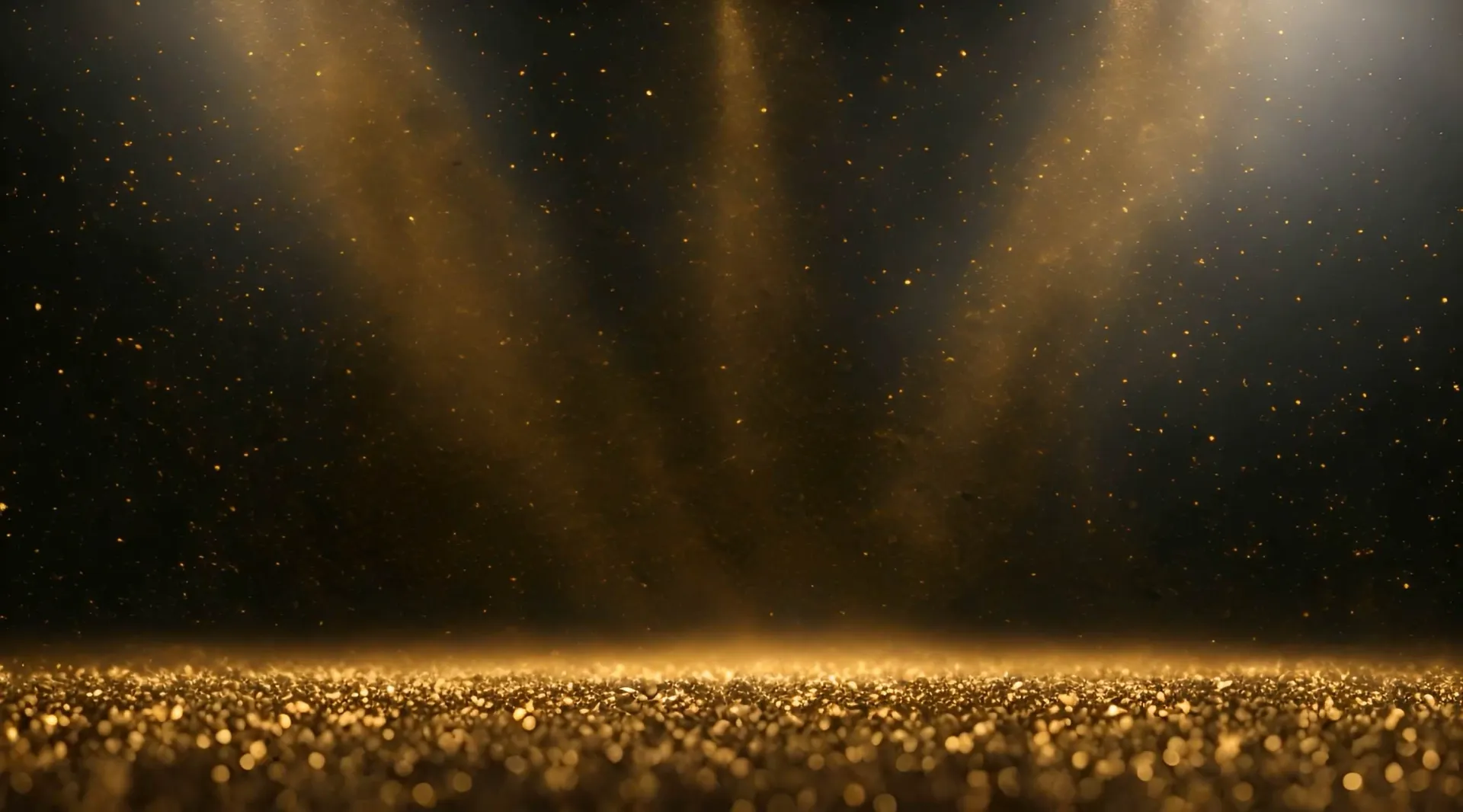 Gleaming Golden Dust Particles Floating Video